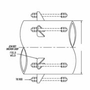 JCM 607 Weld on Anchor Loop On Pipe