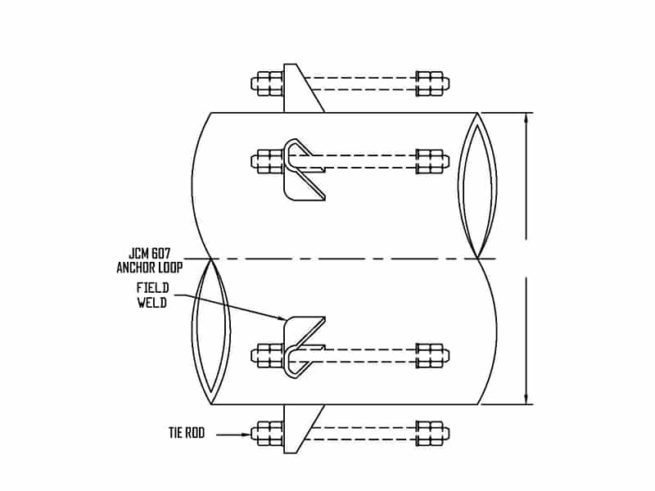 JCM 607 Weld on Anchor Loop On Pipe